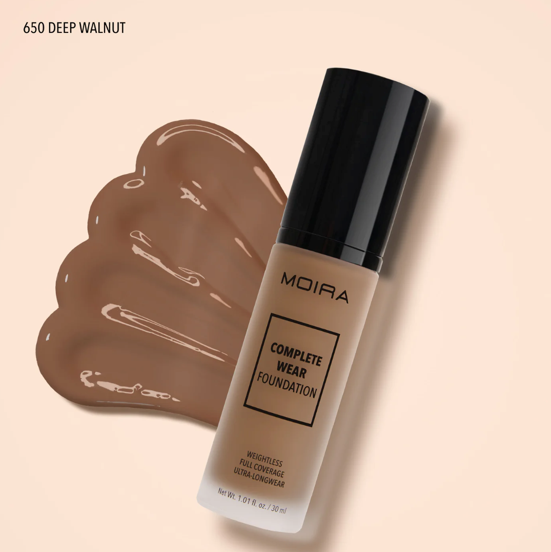 Moira Cosmetics Complete Wear Foundation - (650) Deep Walnut